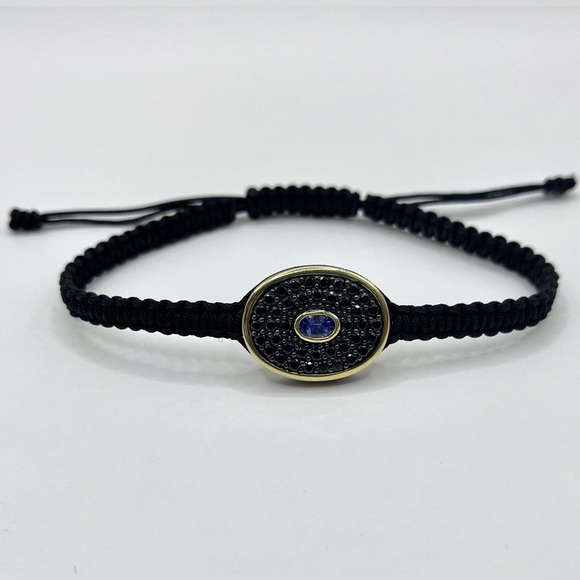 Jewelry - Genuine Tanzanite & Black Spinel Adjustable Bracelet